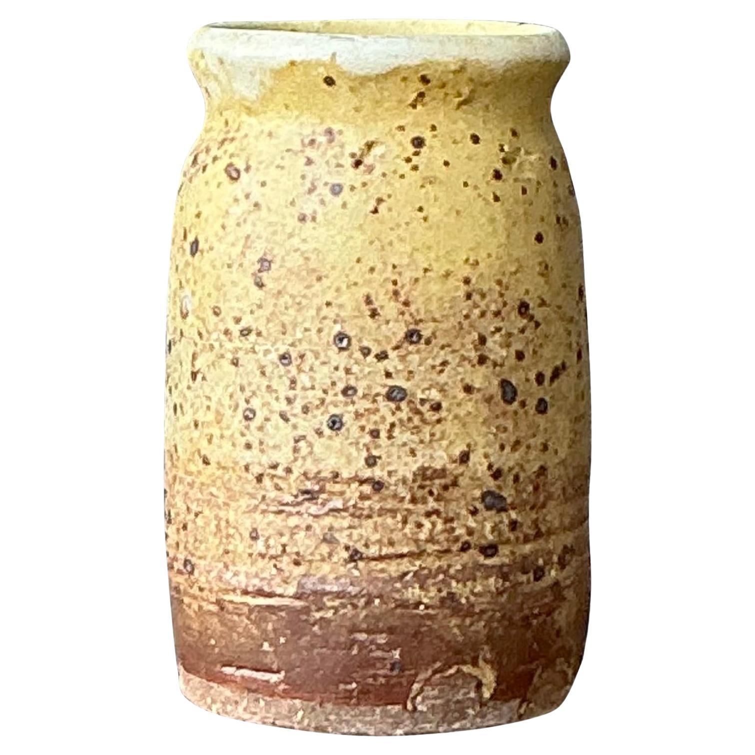 Vaso in ceramica smaltata originale Vintage By