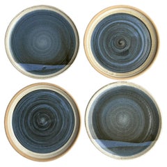 Vintage Boho Original Jess Lord Studio Pottery Plates - Set of 4