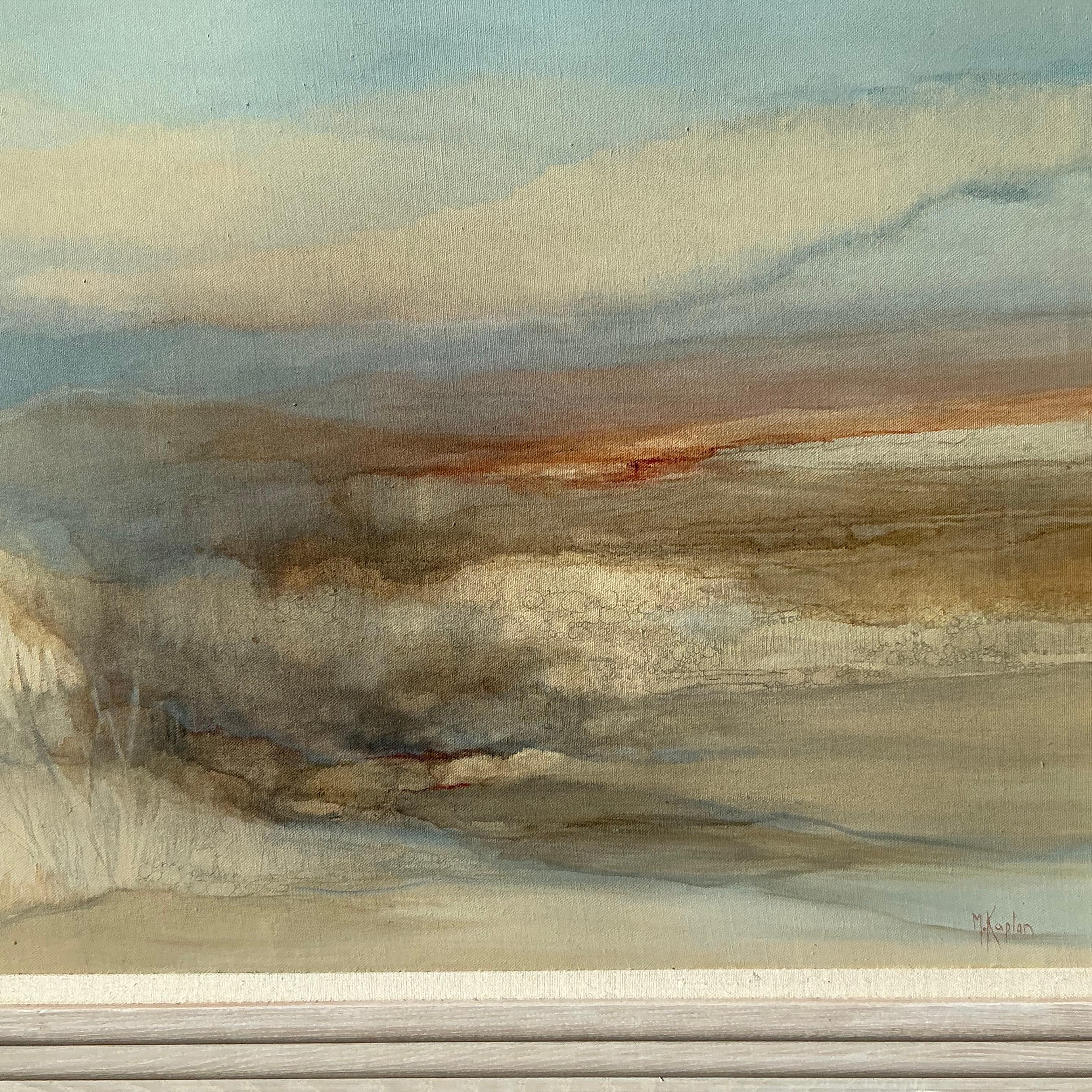 Bring nature's beauty indoors with this Vintage Boho Original Oil Landscape on Canvas. This captivating artwork features lush, textured brushstrokes and earthy tones that create a serene, pastoral scene—perfect for adding warmth and a sense of
