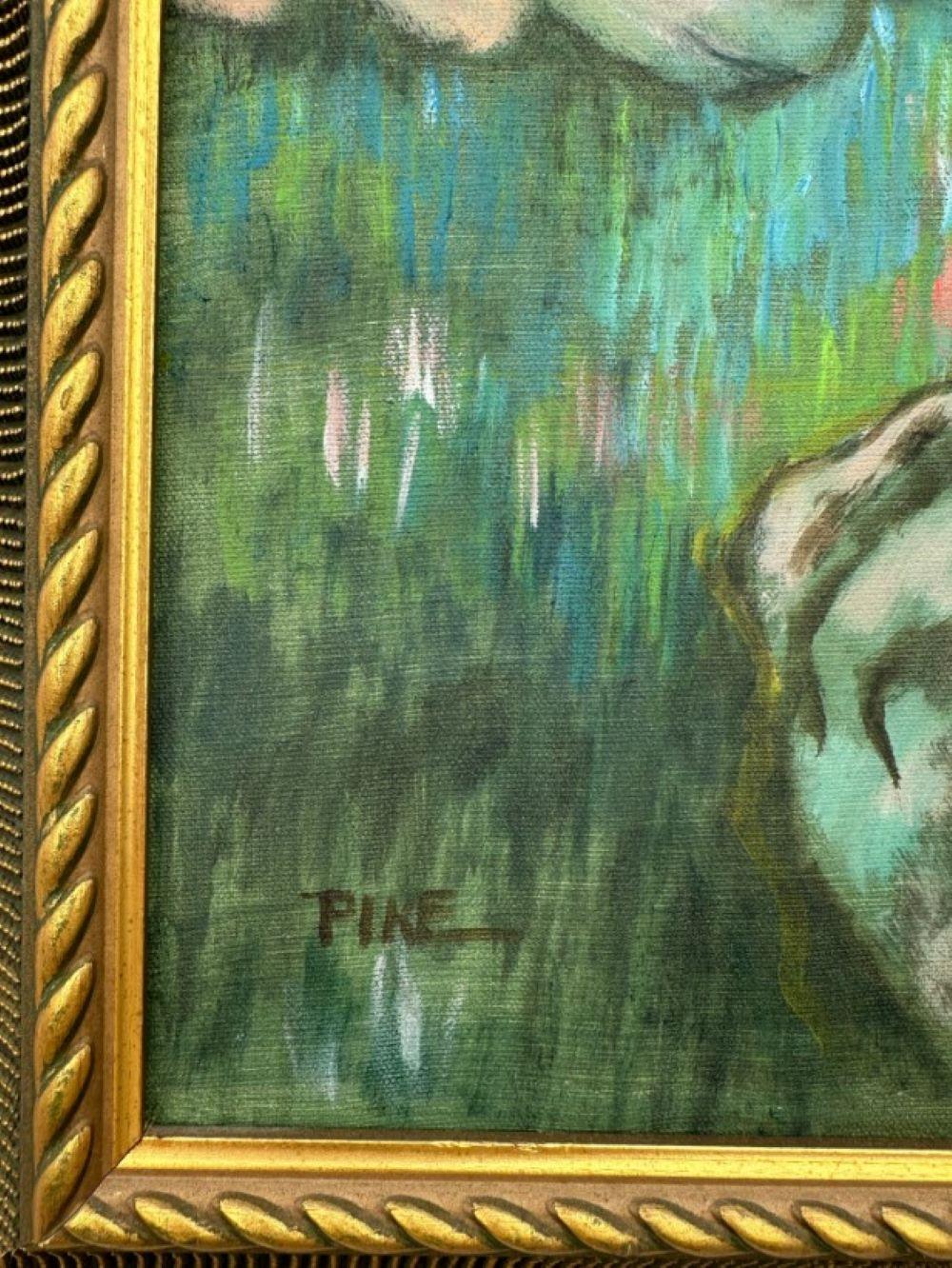 Huile sur toile originale de Boho représentant une femme nue, signée par l'artiste en vente 2