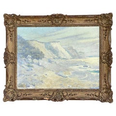Vintage Boho Original Oil Painting of Landscape