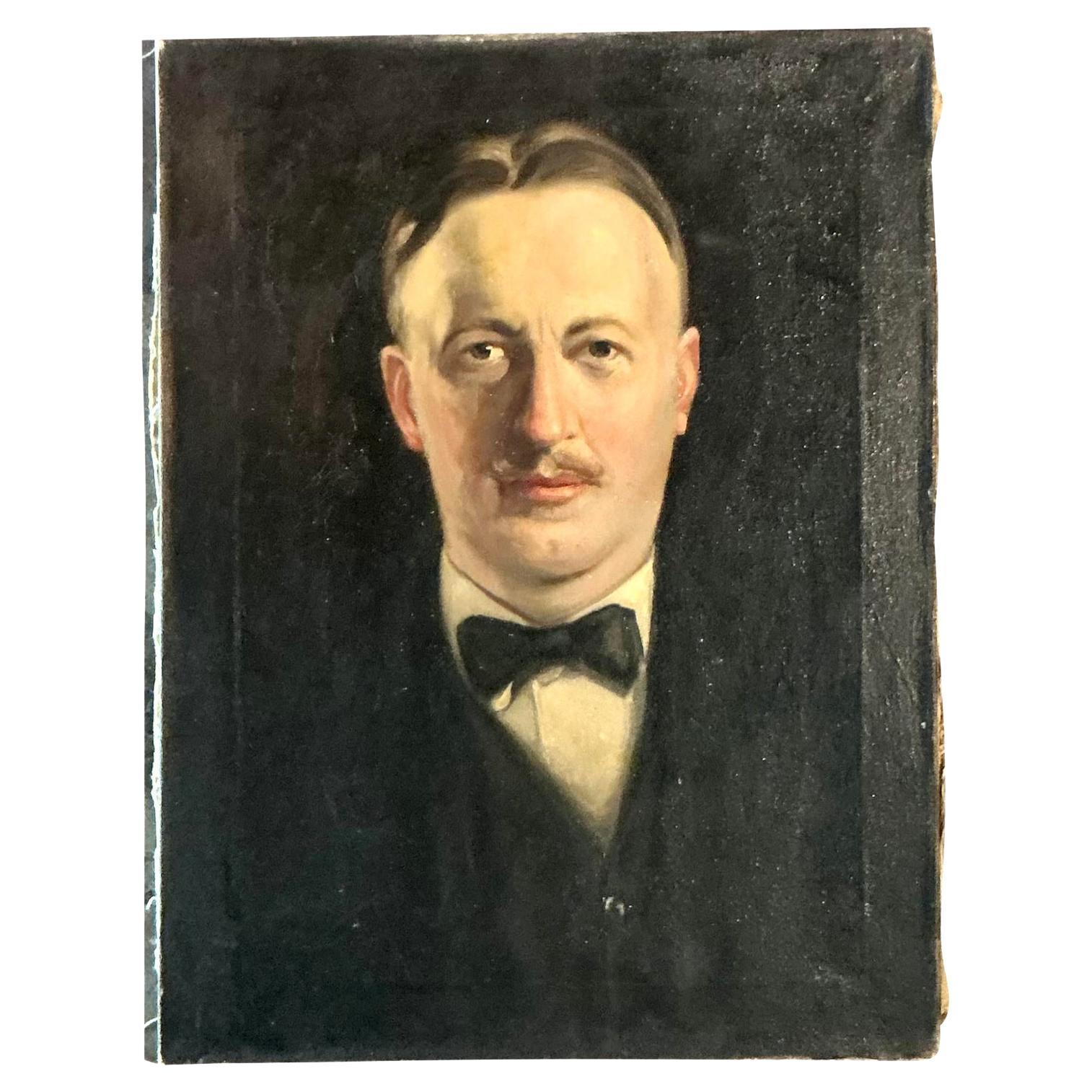 Portrait à l
huile original de Boho sur toile en vente