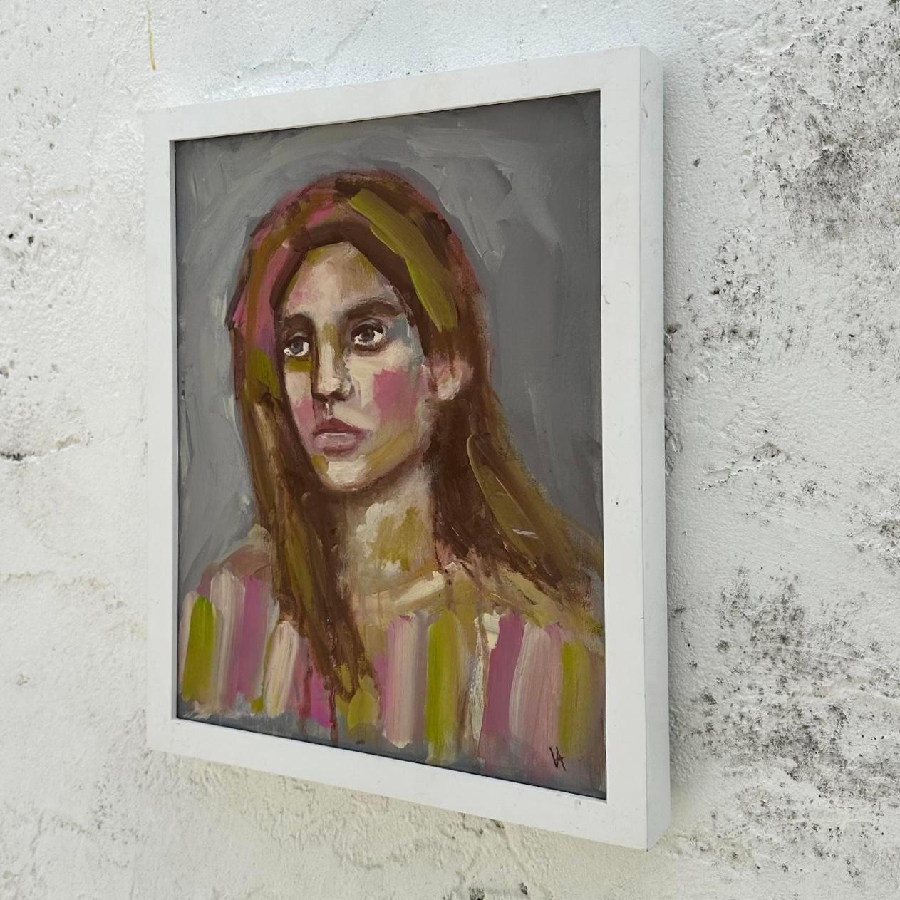 Añade un toque de elegancia artística a tu hogar con este Óleo Retrato Original Boho Vintage sobre Lienzo. Este impresionante retrato pintado a mano combina el estilo bohemio con el arte clásico, convirtiéndolo en un cautivador centro de mesa para