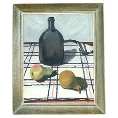 Vintage Boho Original Still Life Oil On Canvas