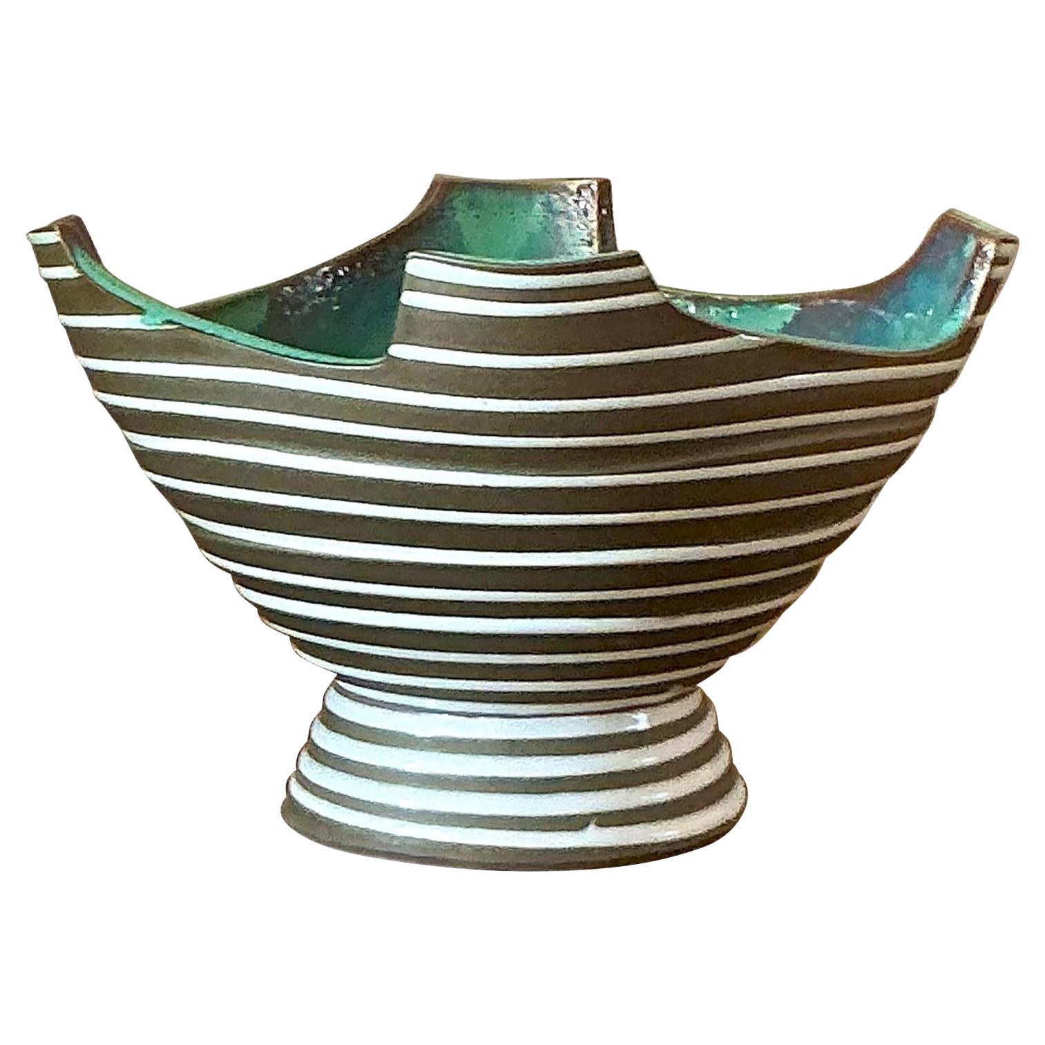 Vintage Boho Original Studio Pottery Bowl