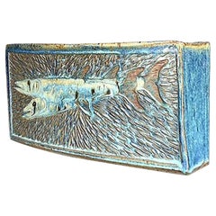 Vase Vintage Boho Original Studio Pottery Poisson