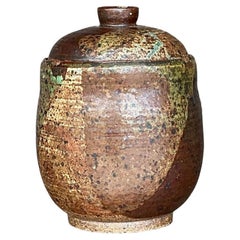 Original Vintage Boho Original Studio Pottery Vintage-Vase mit Deckel
