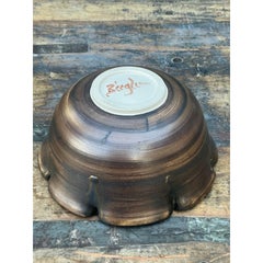 Ciotola d'epoca Boho Original Studio Pottery Nipped Bowl