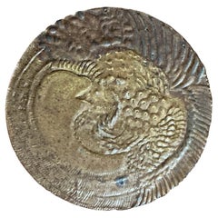 Vintage Boho Original Studio Pottery Phoenix Plate Vintage Boho Original Studio Pottery Phoenix Plate