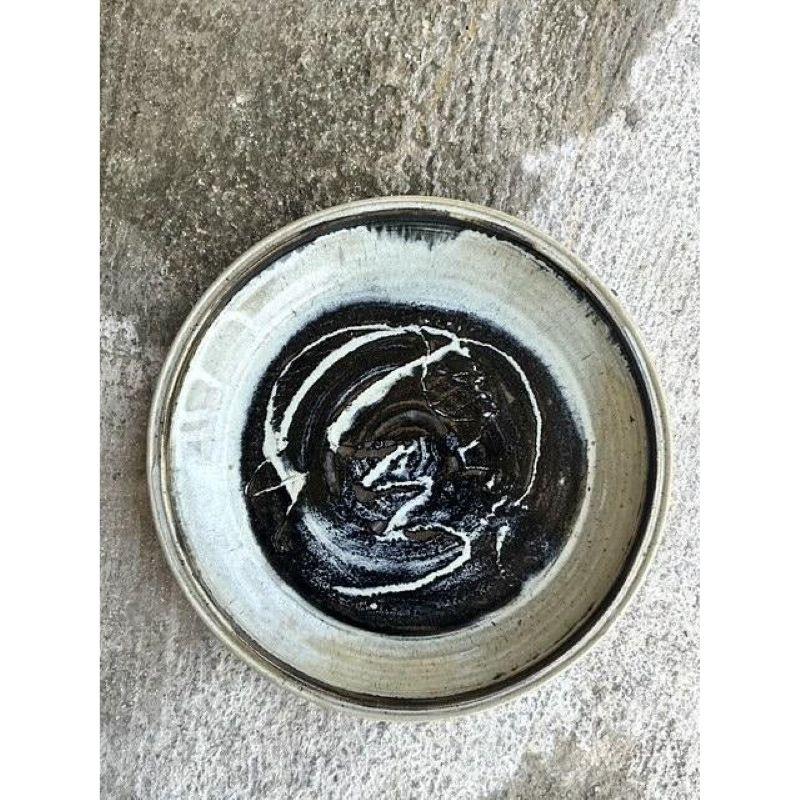 Vintage Boho Original Studio Pottery Platter In Good Condition For Sale In west palm beach, FL
