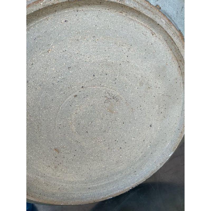 Vintage Boho Original Studio Pottery Platter For Sale 1