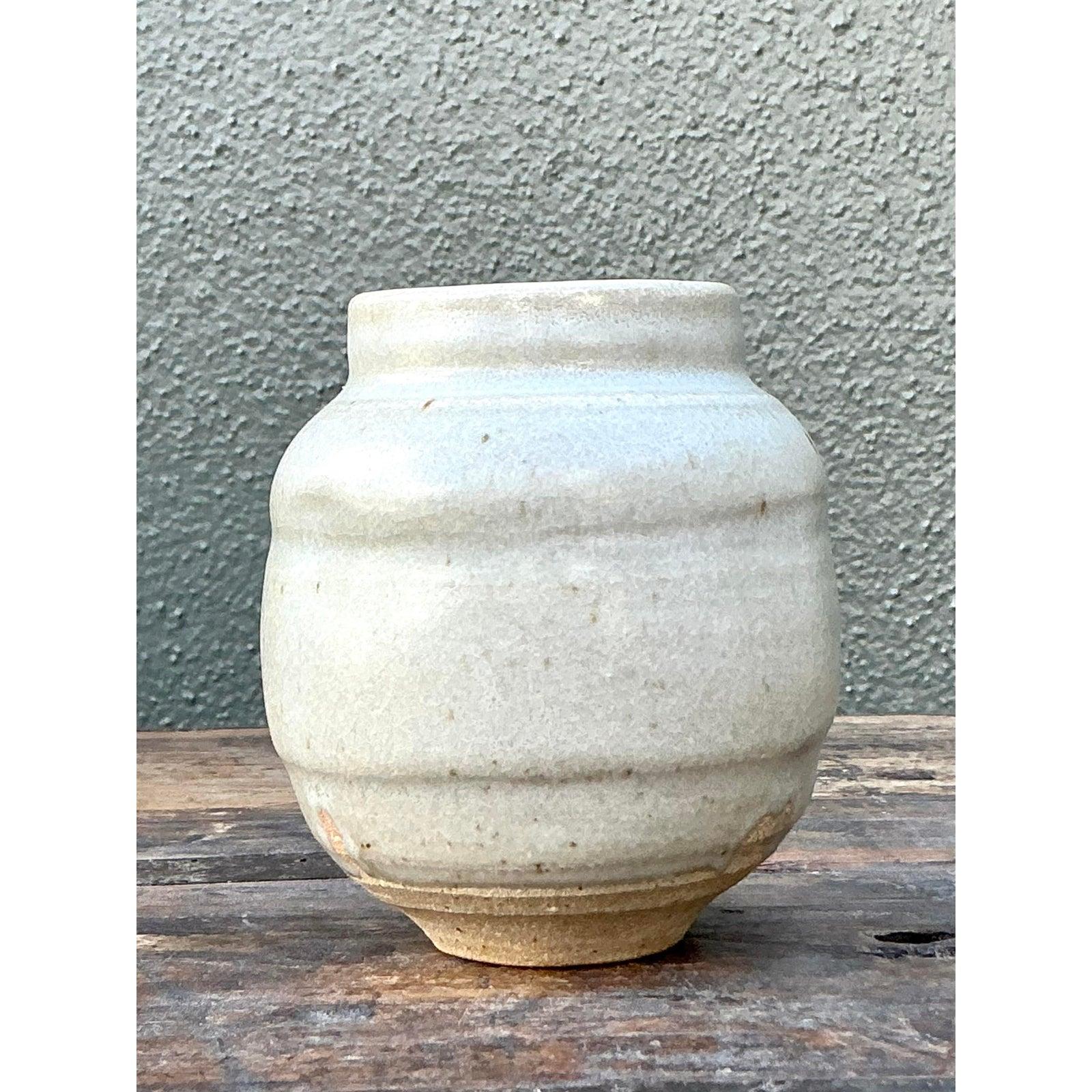 Vaso piccolo d'epoca Boho Original Studio Pottery in vendita 3