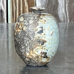 Vintage Boho Original Studio. Pottery Small Vase
