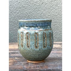 Vintage Boho Original Studio Pottery Small Vase
