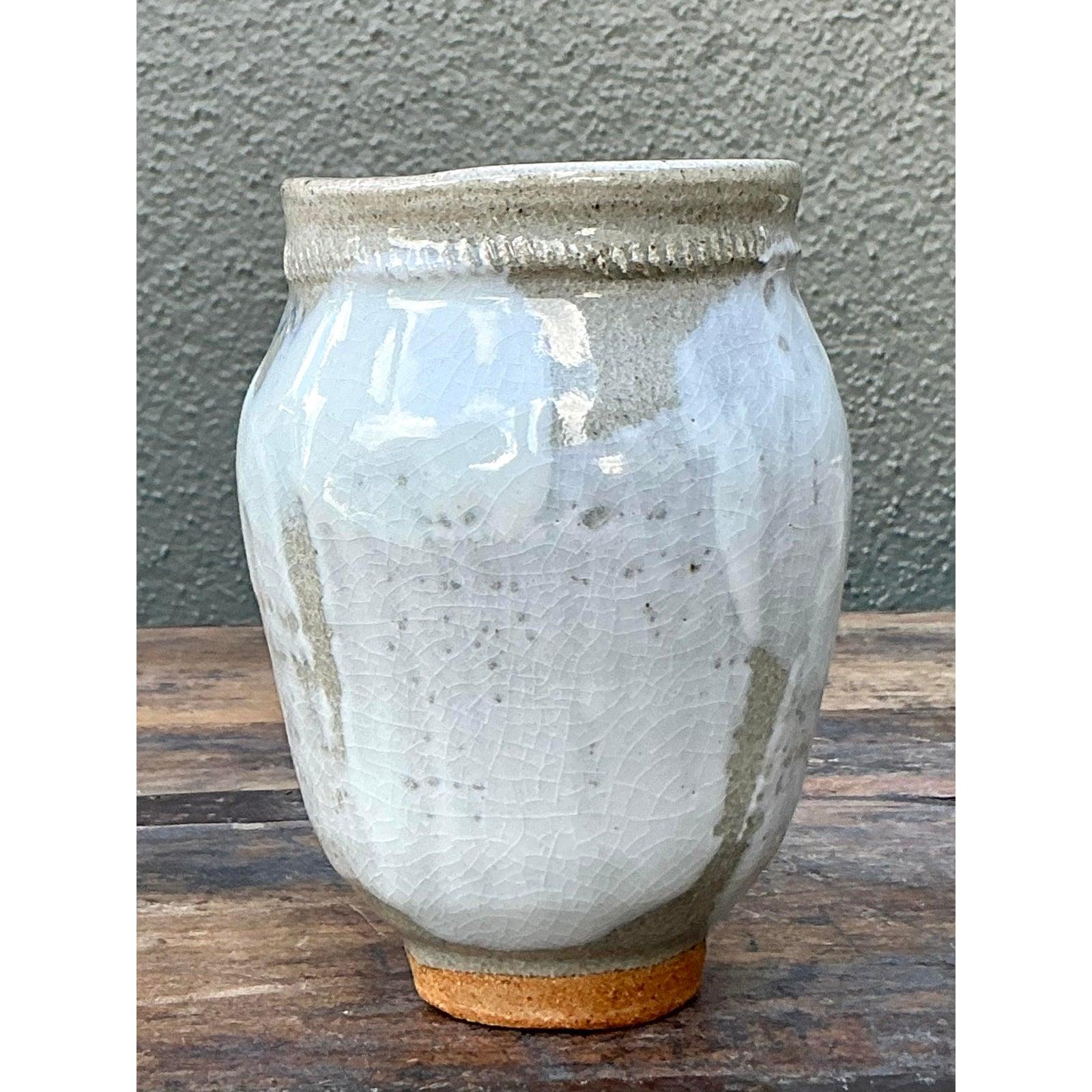 Americano Vaso piccolo d'epoca Boho Original Studio Pottery in vendita