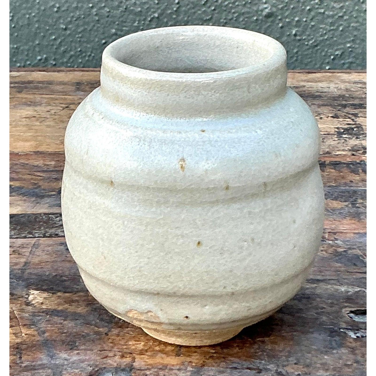 Americano Vaso piccolo d'epoca Boho Original Studio Pottery in vendita