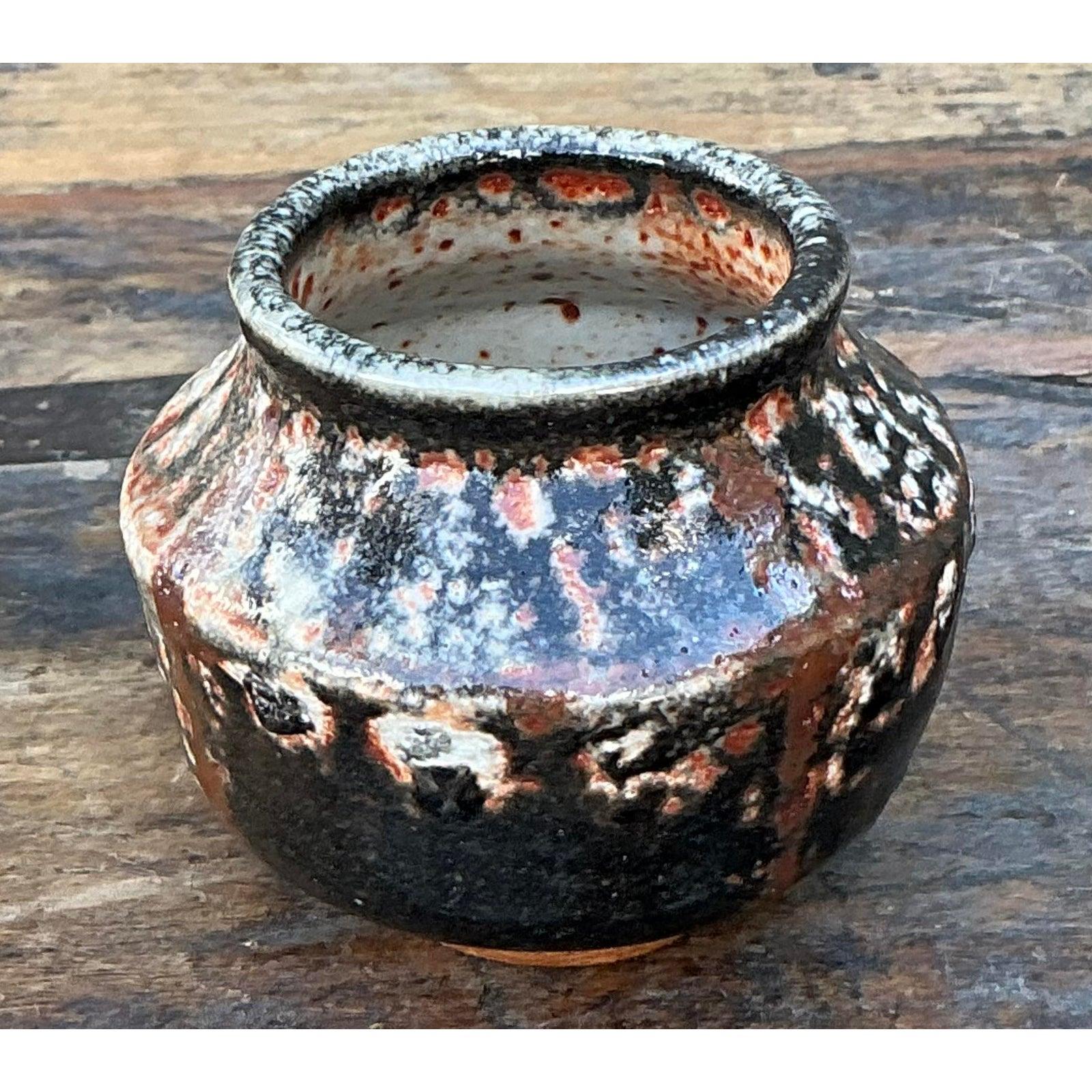 Americano Vaso piccolo d'epoca Boho Original Studio Pottery in vendita