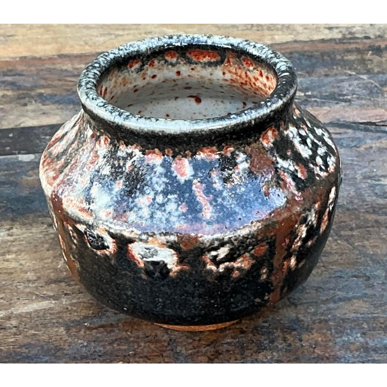 Terracotta Vaso piccolo d'epoca Boho Original Studio Pottery in vendita