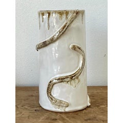 Vintage Boho Original Studio Pottery Snake Vase