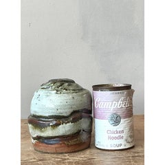 Vaso a stelo vintage Boho Original Studio Pottery