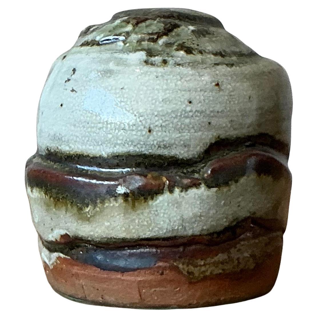 Vaso a stelo vintage Boho Original Studio Pottery