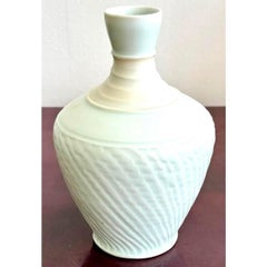Vintage Boho Original Studio Pottery Textured Vase