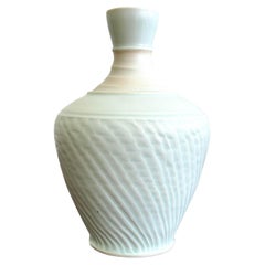 Vintage Boho Original Studio Pottery Textured Vase