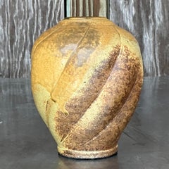Vintage Boho Original Studio Pottery Vase