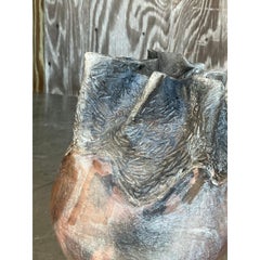 Vintage Boho Original Studio Pottery Vase