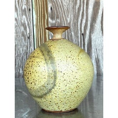 Vintage Boho Original Studio Pottery Vase