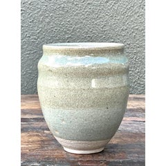 Original Vintage Boho Original Studio Pottery-Vase, Vintage