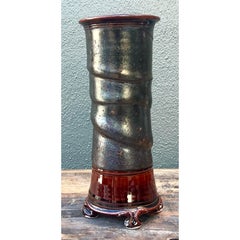 Vintage Boho Original Studio Pottery Vase