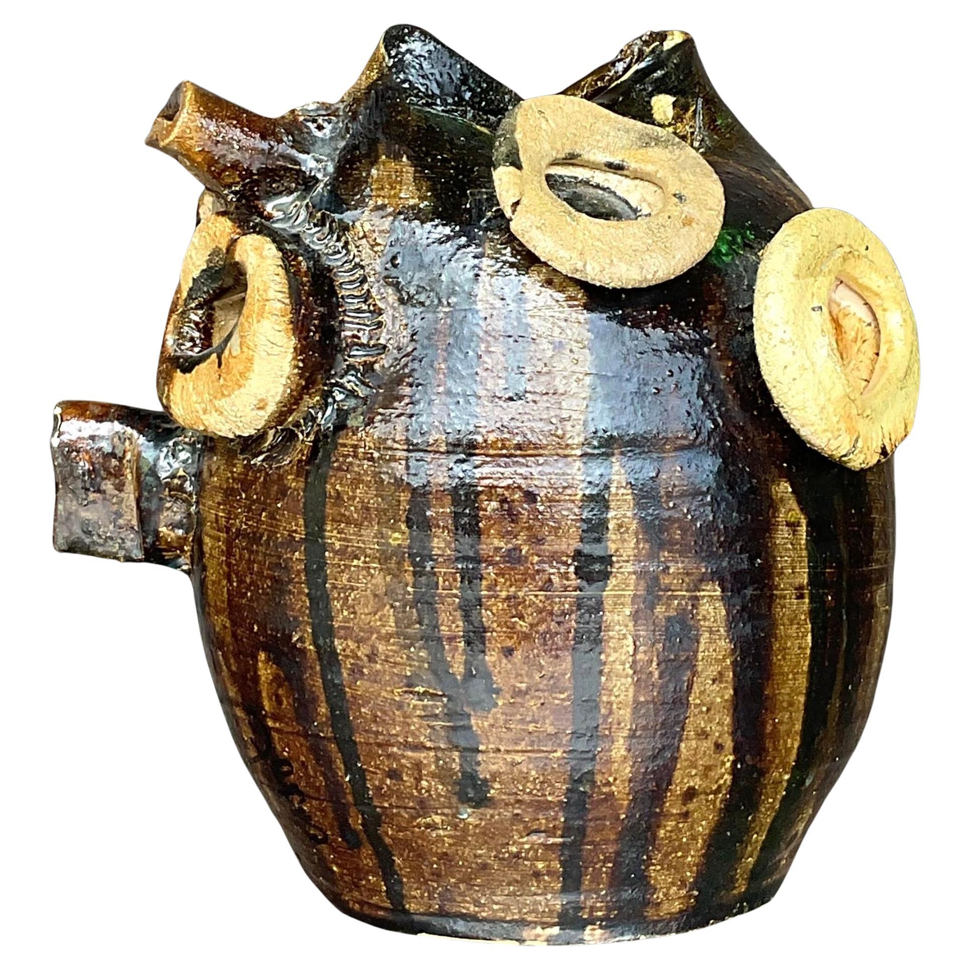 Vase vintage Boho Original Studio Pottery