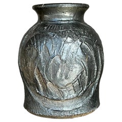 Jarrón Vintage Boho Original Studio Pottery