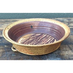 Vintage Boho Original Studio Pottery Wheat Bowl