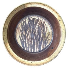 Vintage Boho Original Studio Pottery Wheat Bowl