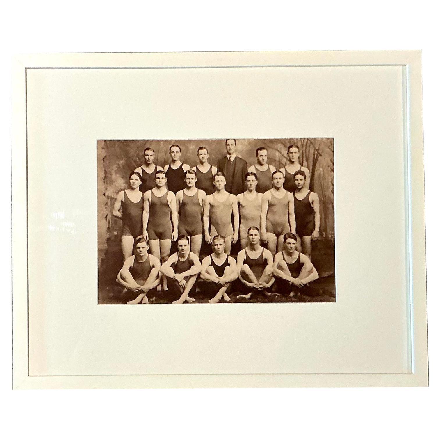 Vintage Boho Original Yale Swim Team Photo