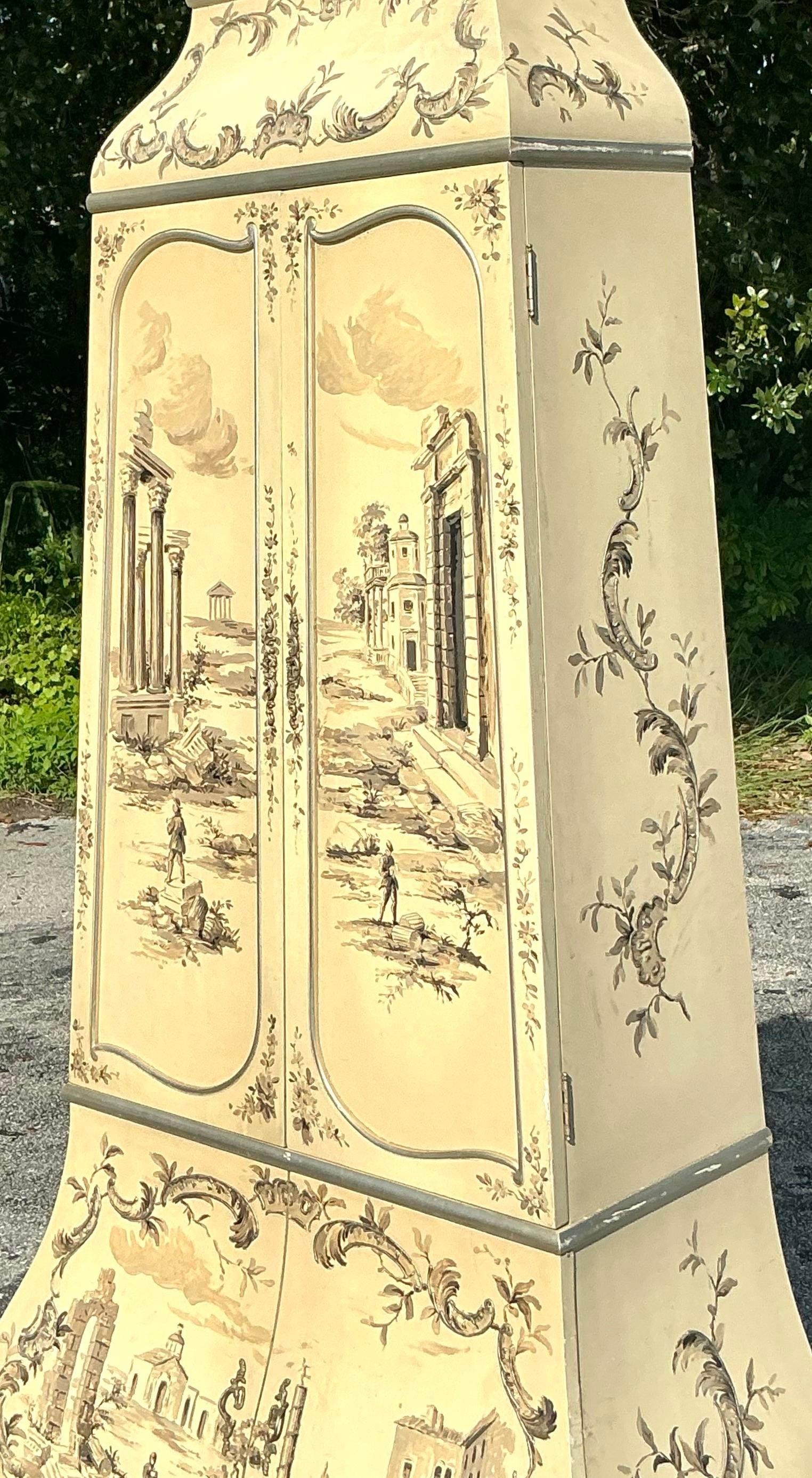Vintage Boho bemalter Grand Tour-Schrank, Grand Tour im Angebot 5