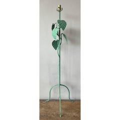 Vintage Boho Painted Vine Floor Lamp