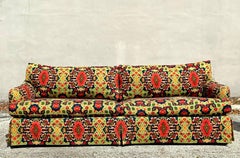 Vintage Boho Paisley Printed Sofa