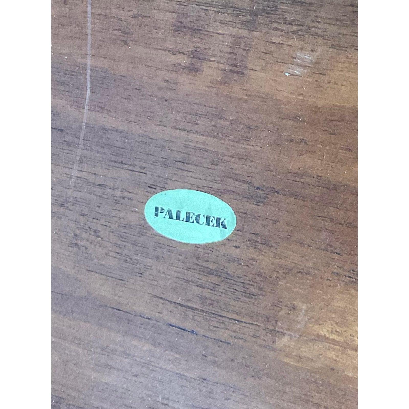 Paire de tables-plateaux vintage Boho Palecek en vente 5
