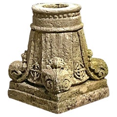 Patinierte architektonische Elementsäule im Vintage-Stil von Boho