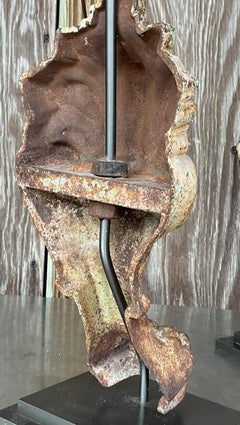 Vintage Boho Patinated Architectural Element Lamps - a Pair