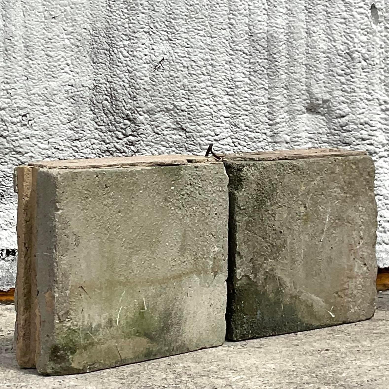 Rustic Vintage Boho Patinated Architectural Elements - Set of 2 For Sale