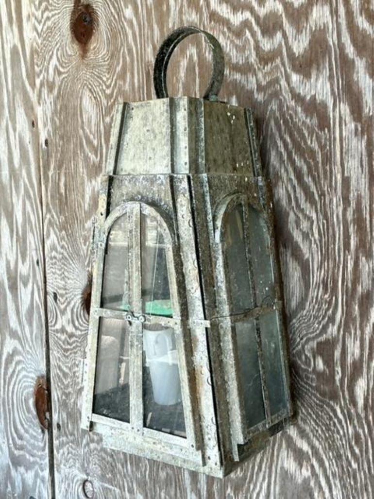 Métal Applique extérieure Arts and Crafts vintage boho patinée en vente