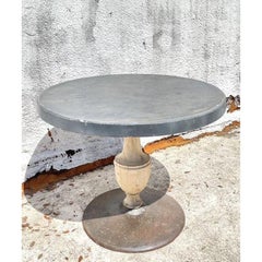 Vintage Boho Patinated Cafe Table