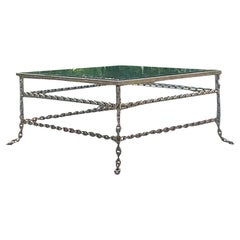 Vintage Boho Patinated Chain Coffee Table