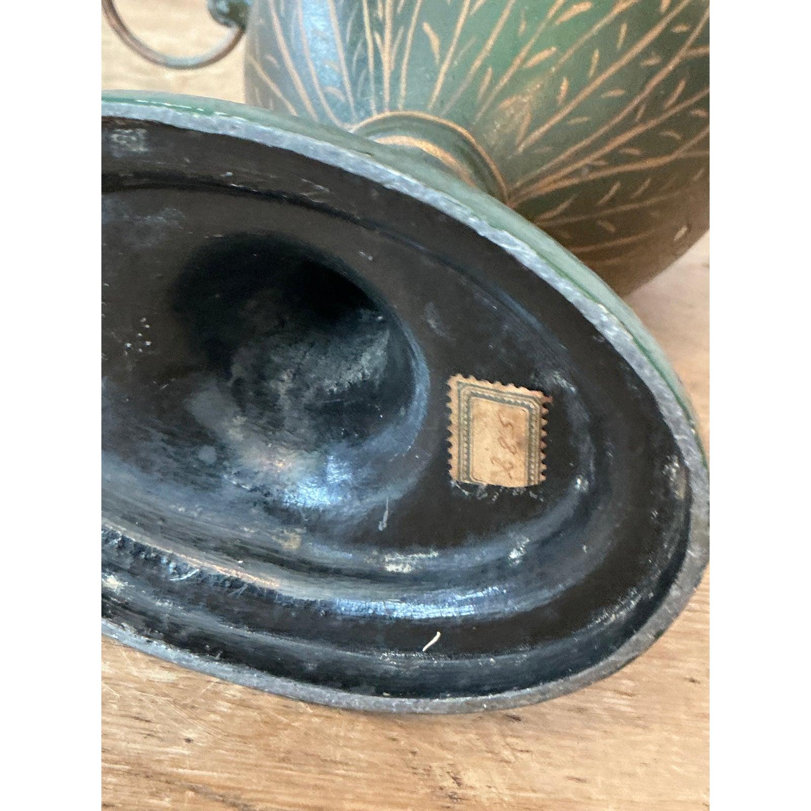 XX secolo Urne di terra francese patinate Boho d'epoca - Una coppia in vendita