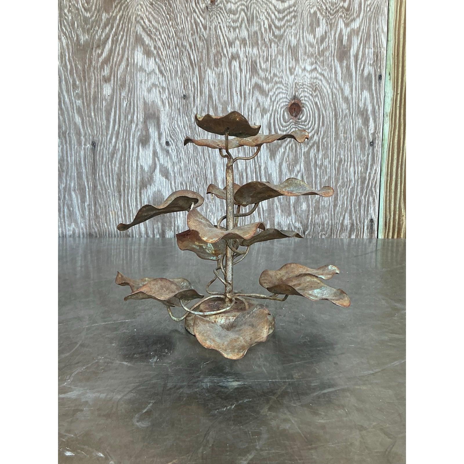 Americano Albero di foglie patinate vintage Boho in vendita