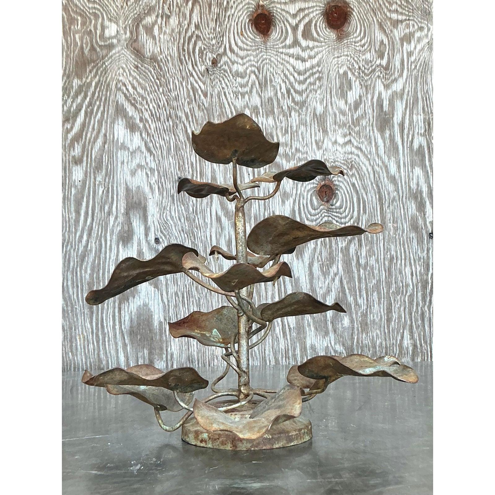 Albero di foglie patinate vintage Boho In condizioni buone in vendita a west palm beach, FL